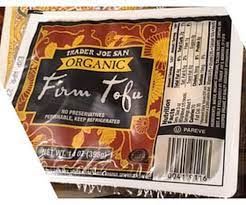 Trader Joe San Organic Firm Tofu 85 G Nutrition Information Innit