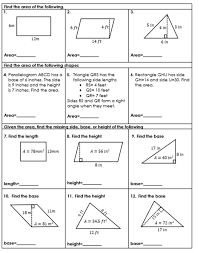 Area And Perimeter Of Parallelograms And Triangles Area And Perimeter Perimeter Of Parallelogram Perimeter