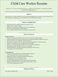 child care provider resume template