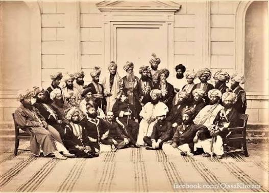 A photograph of the family of Dost Mohammad Khan in 1879.