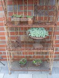 Schweres Eisen Regal Garten Regal Eisen Gr 153x70x33 Zusammenklappbar