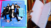Unboxing BTS Diary with number locks and pen