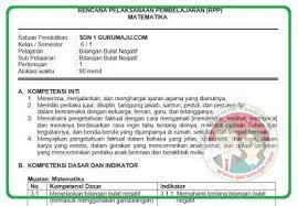 Rpp Matematika Kelas 6 Kurikulum 2013 Revisi 2018 Semester 1 Guru Maju