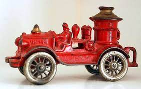 Hubley Cast Iron Fire Engine C 1920 S Victorian Toys Vintage Toys Toy Fire Trucks