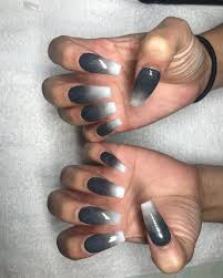 Check spelling or type a new query. Matte Black And White Ombre Nails Matte