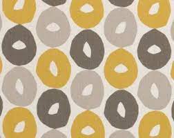Yellow Grey Geometric Upholstery Fabric Modern Abstract Fabric Grey Yellow Drapery Fabric By The Yard Geometric Upholstery Drapery Fabric Upholstery Fabric