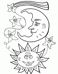 Sun with glasses looks very funny and this sun coloring page increase the interest to filling the color. Sun Moon Sun Mmagpie Colouring Pages Page 2 Coloring Home