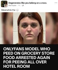 Woman Caught Peeing