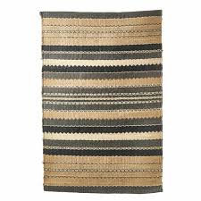 Découvrez notre large collection de tapis en jute, de toute formes : Tapis Motifs Lineaires Ethniques Carpette Salon Fait Main Toile De Jute Sombre 1x61x96cm L Heritier Du Temps