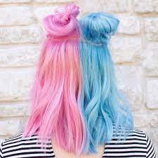 Cotton Candy Split Inspo Hair Color By Jmcintyrehair Hairspo Hairinspo Inspiration Inspo Haircolor Color Candy Hair Hair Color Pink Cotton Candy Hair