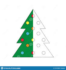 Juega juegos de navidad en y8.com. Ejemplo Del Arbol De Navidad Para Los Ninos Ilustracion Del Vector Ilustracion De Simple Verde 127472908