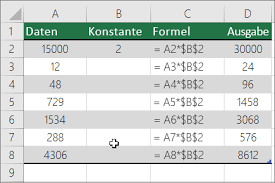 Eine zahl durch 2 teilbar ist und eine weitere zahl durch 3 teilbar ist, dann ist sowohl deren produkt, als auch ihre summe durch 6 teilbar. Multiplizieren Und Dividieren Von Zahlen In Excel Office Support