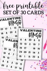 Printable Bingo Free Bingo Cards To Print Free Valentine Bingo Printable Cards Paper Trail Design Valentine Bingo Printable Valentine Bingo Free Printable Valentines Printables Free