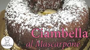 La ciambella al mascarpone e cioccolato fondente è un sofficissimo dolce adatto per la prima colazione o per una ricca merenda. Ciambella Al Mascarpone Buonissima E Facile Youtube
