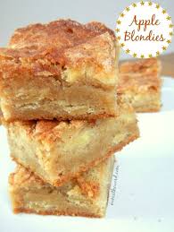 Triple Recipe Add More Than Suggested Apples Bake For 45 Min In 9x13 Glass Pan Delicious With Caramel Drizzle Desserts Apple Recipes Apple Blondies