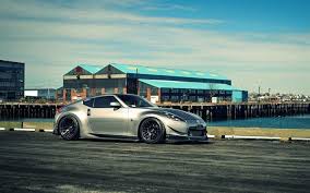 Download Wallpapers Nissan 370z Sportcars Jdm Tuning Japanese Cars Silver 370z Stance Nissan Besthqwallpapers Com Nissan 370z Japanese Cars Nissan