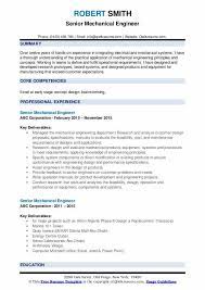While embarking on your mechanical engineering career, you will need to use a standard mechanical engineer resume template to make your final resume stand out from the competition. Senior Mechanical Engineer Resume Samples Qwikresume