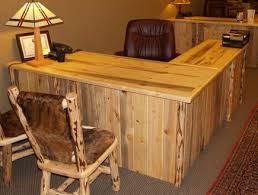 Check spelling or type a new query. Rustic Executive Desk With Return