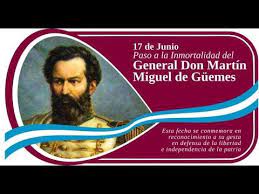 It is a day off for the general population, and schools and most businesses are closed. 17 De Junio Paso A La Inmortalidad Del Gral Don Martin Miguel De Guemes Youtube