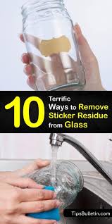 This will soften the residue so you can scrape it away with a credit card. 10 Terrific Ways To Remove Sticker Residue From Glass