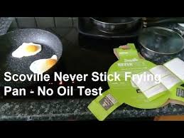 Scoville Never Stick Frying Pan No Oil Test Youtube