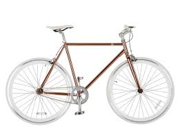 Mallow Velo De Ville Single Speed Cuivre Et Blanc 163 175 Cm Velo Design Velo Velo Ville