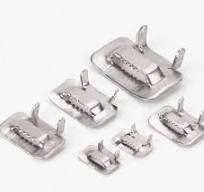 1/2 1/4 3/4 5/8 Stainless Steel Buckle Tooth Type Banding Cable Tie Buckle  2 Inch Metal Tight Clamp Cable Tie Buckle