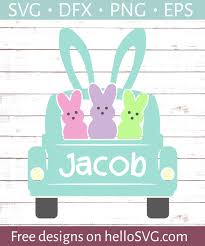 Vintage Truck With Easter Peeps Svg Free Svg Files Hellosvg Com