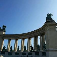 Heroes' square, is one of the major squares in budapest, hungary, noted for its iconic millennium monument with statues fea. Hosok Tere Plaza In Budapest
