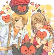Ash And Lillian From Hm Tott He S The Ideal Husband For Your Ranch Or Farm Harvest Moon Harvest Moon Game Moon Drawing