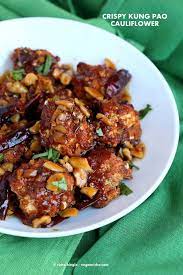 Spicy Crispy Kung Pao Cauliflower Vegan Richa Recipe Vegetarian Recipes Vegan Recipes Recipes