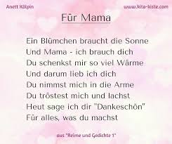 Gedicht Zum Muttertag Fur Kindergarten Und Grundschule Von Reimen Und G Muttertag Fur Gedicht Gr Mother Poems Mothers Day Poems Kindergarten