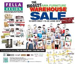 Assorted sofas, wing chairs, cabinets and occasionals! Sell Fella Design The Biggest Raya Furniture Warehouse Sale Clearance Hq Bukit Subang 13 22 Jun 2014