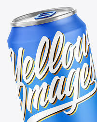 Download Metallic Drink Can W Matte Finish Mockup In Can Mockups On Yellow Images Object Mockups PSD Mockup Templates