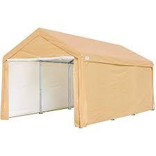 Shop great deals on carport canopies. Amazon Com Advance Outdoor 10x20 Ft Heavy Duty Carport Car Canopy Garage Shelter Boat Party Tent Shed With Removable Sidewalls And Doors Beige Garden Outdoor