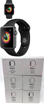 Smart Watches 178893 New Apple Watch Series 3 42mm Space Gray Aluminum Case Black Sport Band Gps Smart Watch Apple Apple Watch Series 3 Best Smart Watches