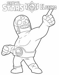 Darmowe kolorowanki do drukowania mario bros. El Primo Kolorowanka Brawl Stars Artofit