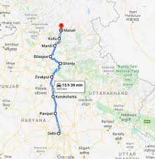 From delhi the expressway goes to nakodar in jalandhar district where it. Delhi To Manali By Road Distance Time Routes Stopovers Fabhotels