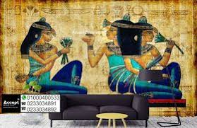 اثاث مودرن اكسبت فرنتشر ورق حائط فرعوني ورق حائط ثلاثي الابعاد فرعوني wallpaper painting prints