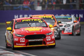 Fabian Coulthard Drives The 12 Shell V Power Racing Team Ford Falcon Fgx During Bathurst 1000 Which Is Super Cars Australian V8 Supercars Aussie Muscle Cars