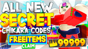 All New Secret Chikara Codes In Anime Fighting Simulator Roblox Codes Youtube