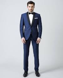Black And Blue Wedding Suit Men Suits Blue Wedding Suits For Men Black Shawl Lapel Tuxedos For Men One Button Groom Wedding Suits Blue Tuxedo Wedding Wedding Suits Groom Blue Suit Wedding