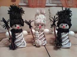 Snehulaci Z Pleteneho Papiru Basteln Weihnachten Basteln Mit Papierrollchen Weihnachtsbasteln