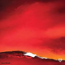 Waving Line I Canvas Art By Andre Schrooten Icanvas In 2021 Red Abstract Painting Red Painting Red Wall Art