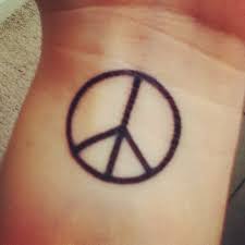 But here's a list of very unique tattoos that will add a picture to your thoughts and will represent your personality in. Black Peace Logo Tattoo Design For Wrist
