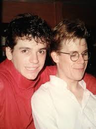 Michael Hutchence and Kirk Pengilly