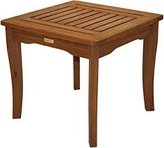 Our expert team is here to answer any questions you have and arrange delivery to your home so you can begin enjoying your new patio furniture pieces right away. Amazon Com Outdoor Interiors 19470 Eucalyptus End Table Patio Side Tables Garden Outdoor
