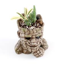 Choose standard plastic liners for easy planting in your work space, drop them in window box cages or use as standalone planters. Baskets Pots Window Boxes Flower Pot Resin Groot Garden Planters Creative Cartoon Statue Animal Desktop Home Garden
