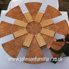 Huge sale on circular table now on. Johnson Furniture Putting Together An Expanding Circular Dining Table Facebook