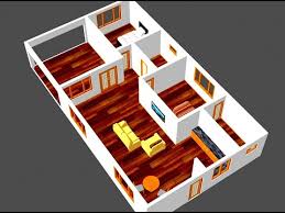 A 2 bedroom house plan includes all the features and space that anyone would need whether they're living alone, downsizing from a larger house or wanting something smaller as if the plan comes with a second bathroom, it's either built on to the master bedroom or placed in the vicinity of the kitchen. Small House Plan 2 Bedroom With American Kitchen 2019 Youtube